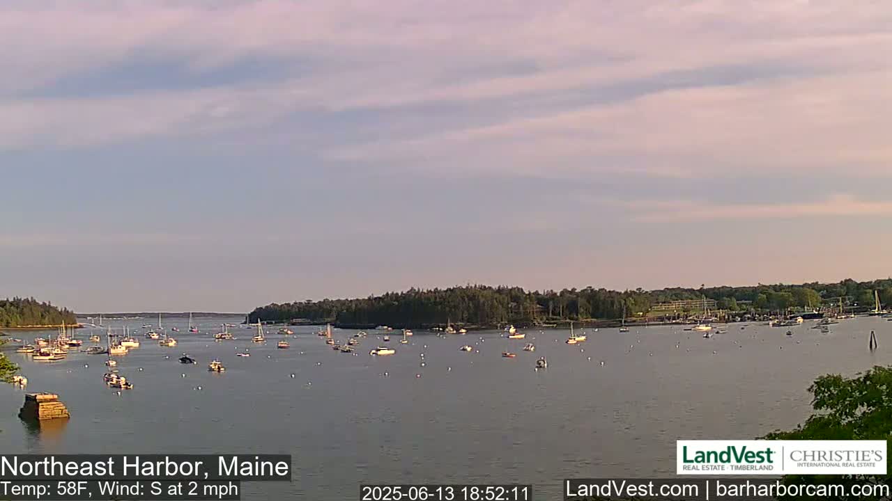 Northeast Harbor, Acadia National Park, Live Cam , Maine 