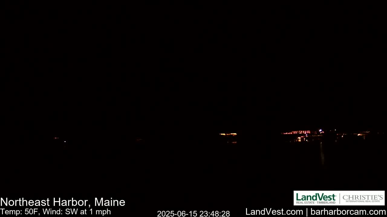 Northeast Harbor, Acadia National Park, Live Cam , Maine 