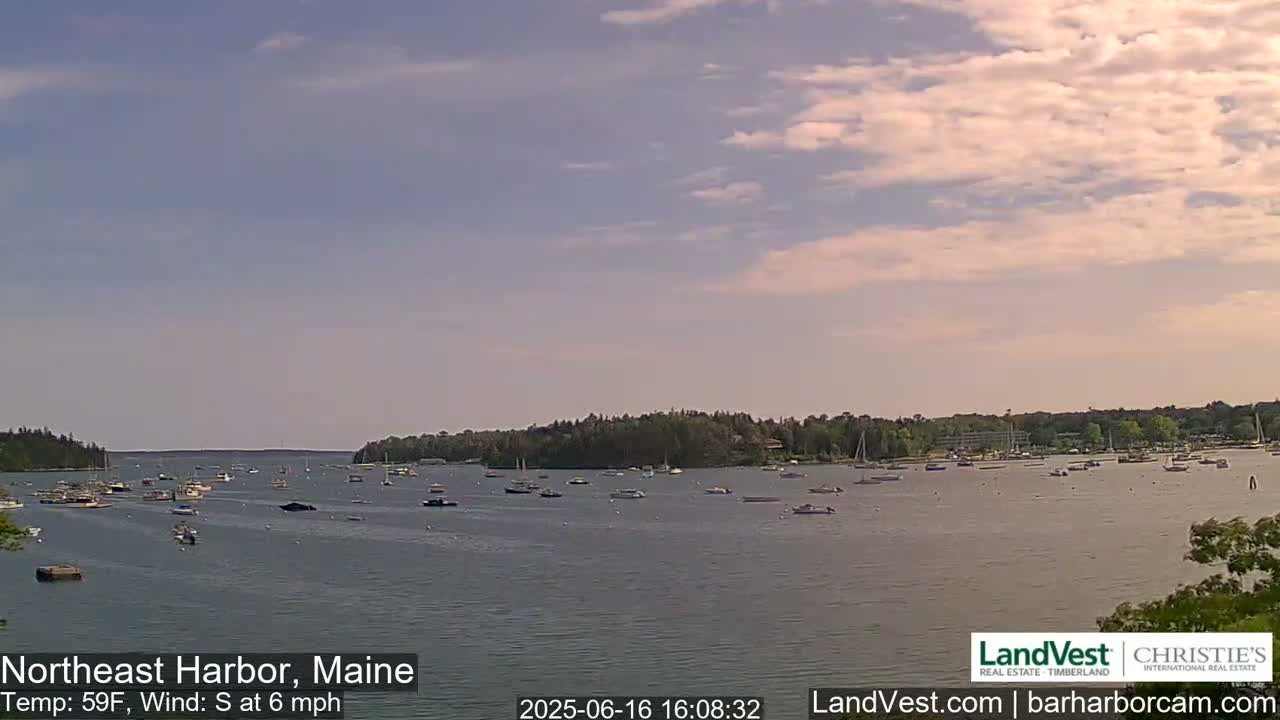 Northeast Harbor, Acadia National Park, Live Cam , Maine 