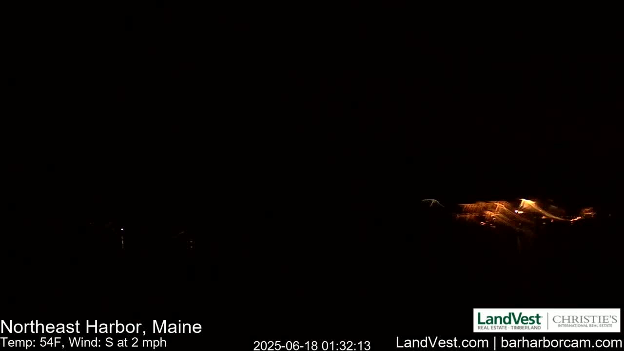 Northeast Harbor, Acadia National Park, Live Cam , Maine 