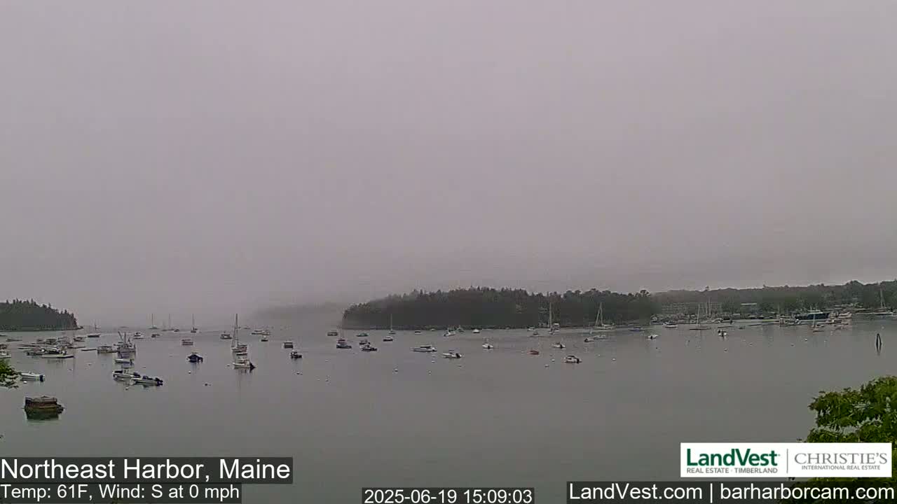 Northeast Harbor, Acadia National Park, Live Cam , Maine 