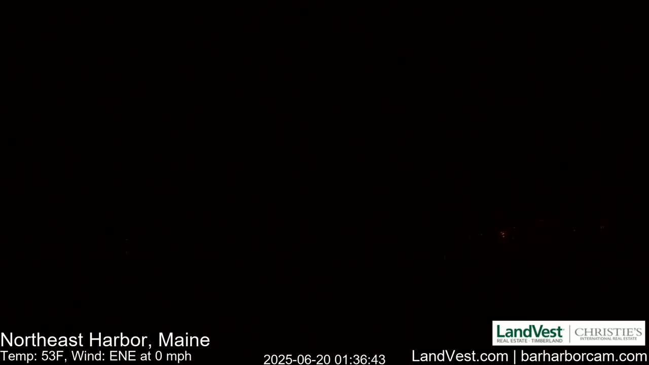 Northeast Harbor, Acadia National Park, Live Cam , Maine 