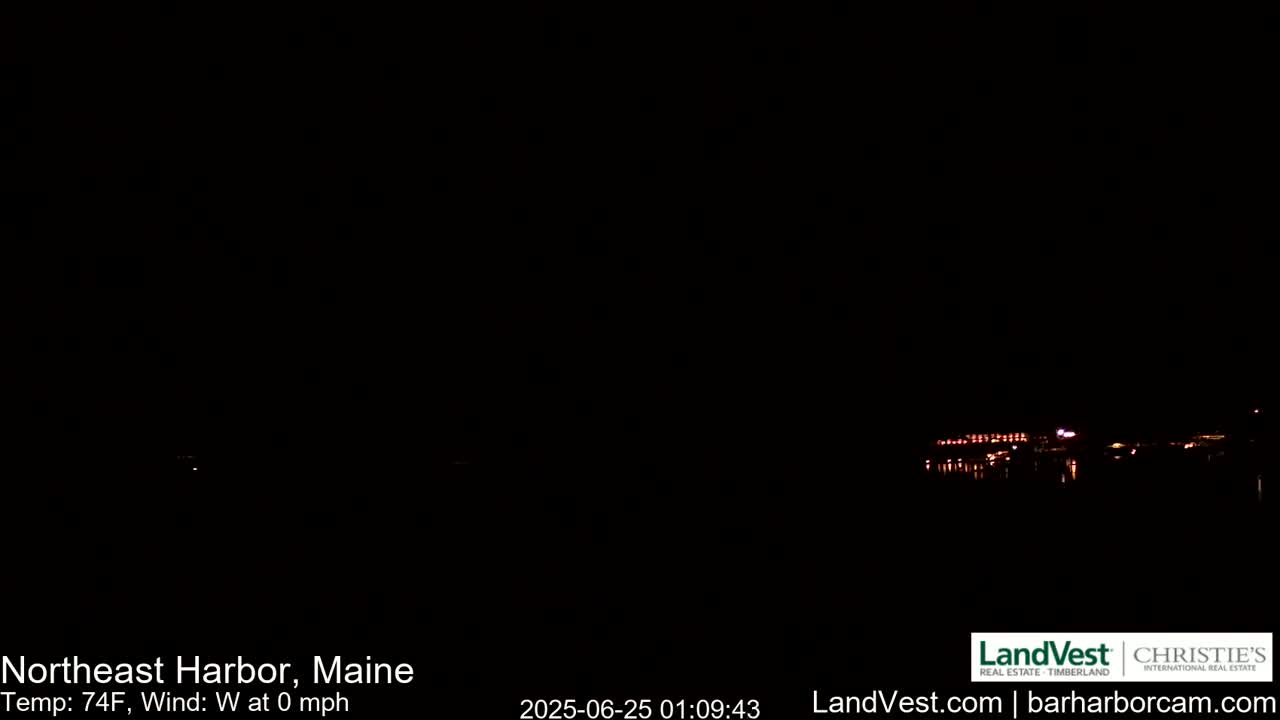 Northeast Harbor, Acadia National Park, Live Cam , Maine 