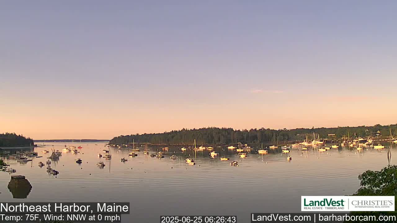 Northeast Harbor, Acadia National Park, Live Cam , Maine 
