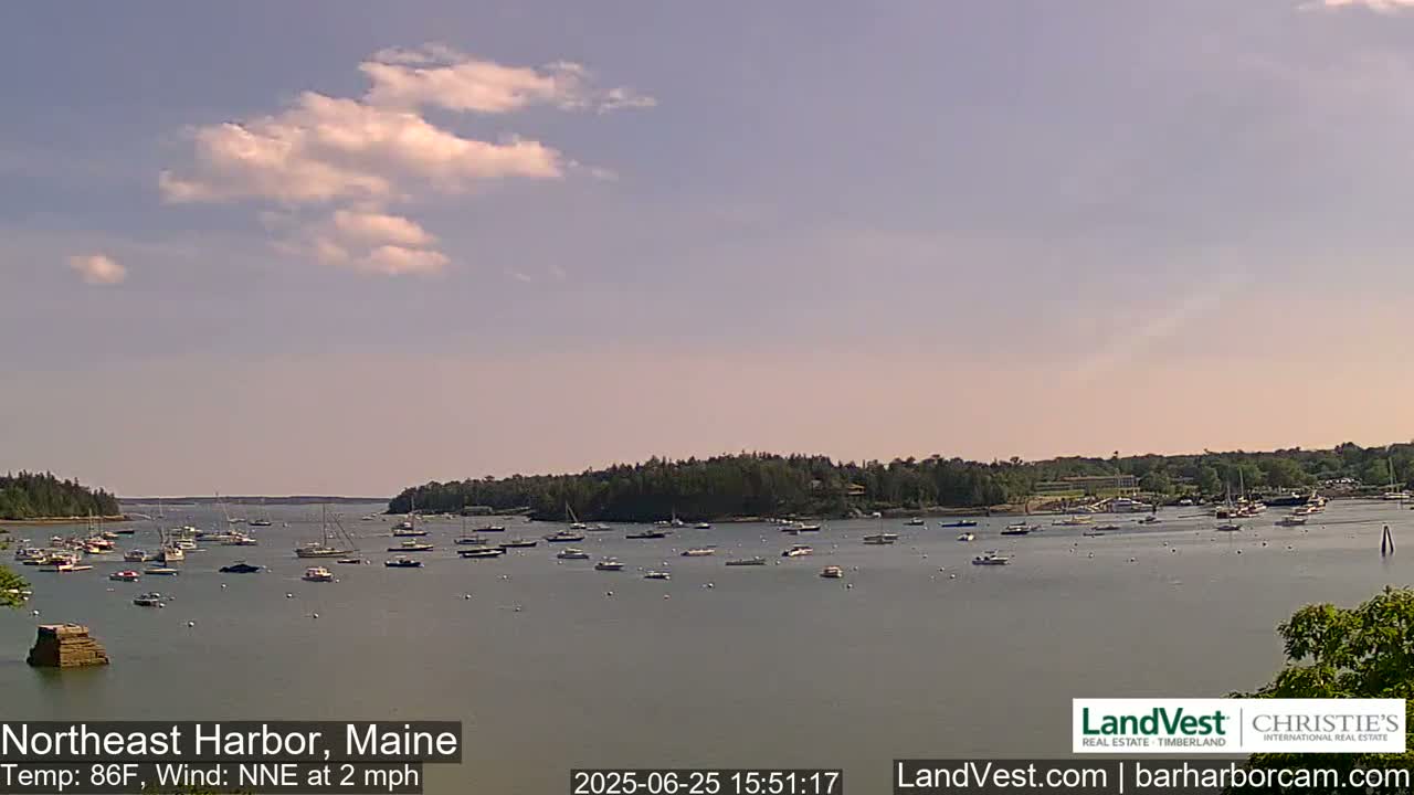 Northeast Harbor, Acadia National Park, Live Cam , Maine 