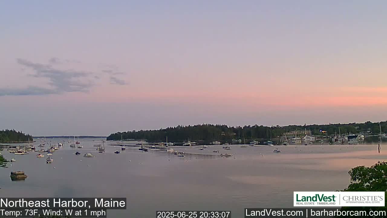 Northeast Harbor, Acadia National Park, Live Cam , Maine 