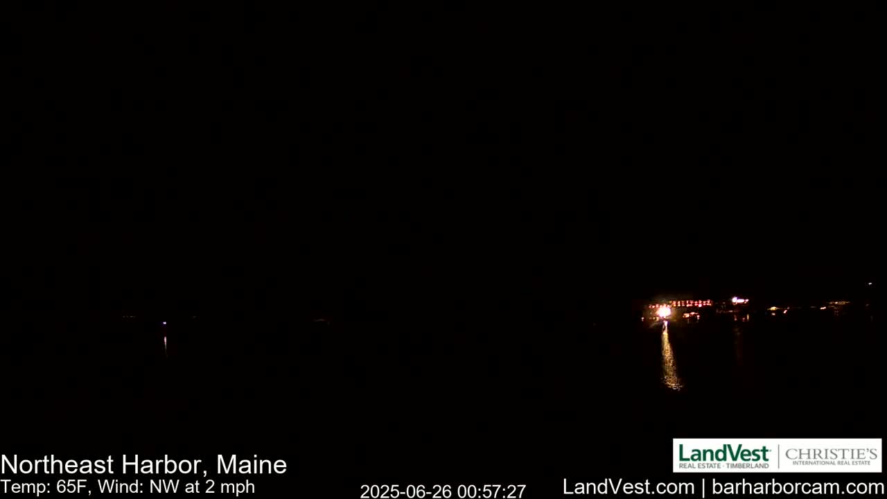 Northeast Harbor, Acadia National Park, Live Cam , Maine 