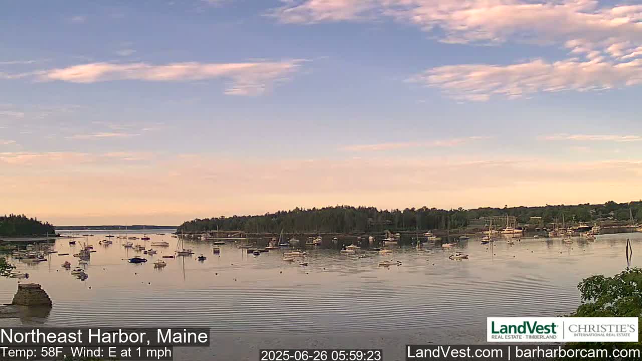 Northeast Harbor, Acadia National Park, Live Cam , Maine 