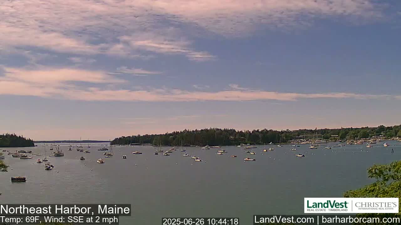 Northeast Harbor, Acadia National Park, Live Cam , Maine 