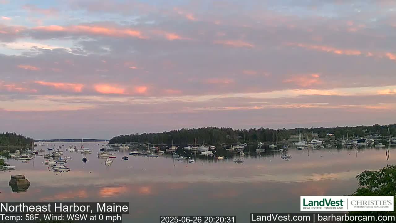 Northeast Harbor, Acadia National Park, Live Cam , Maine 