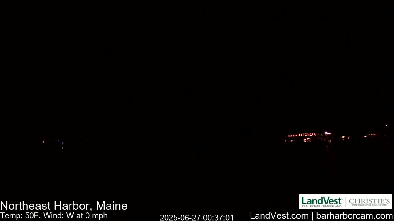 Northeast Harbor, Acadia National Park, Live Cam , Maine 