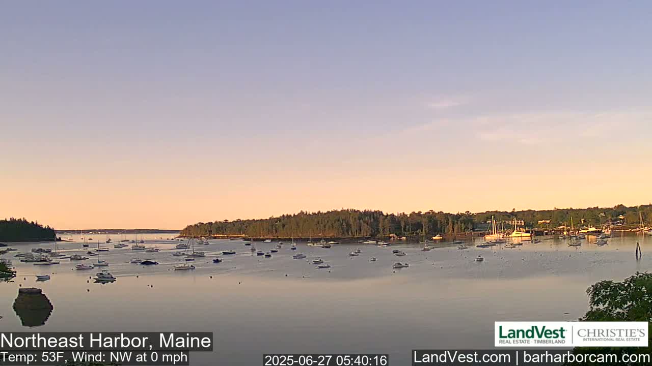 Northeast Harbor, Acadia National Park, Live Cam , Maine 