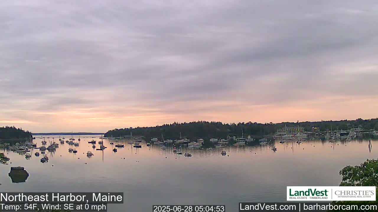 Northeast Harbor, Acadia National Park, Live Cam , Maine 