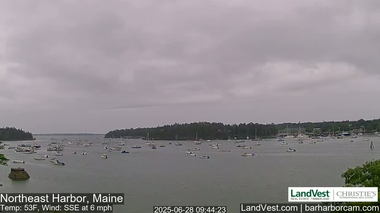 Northeast Harbor, Acadia National Park, Live Cam , Maine 