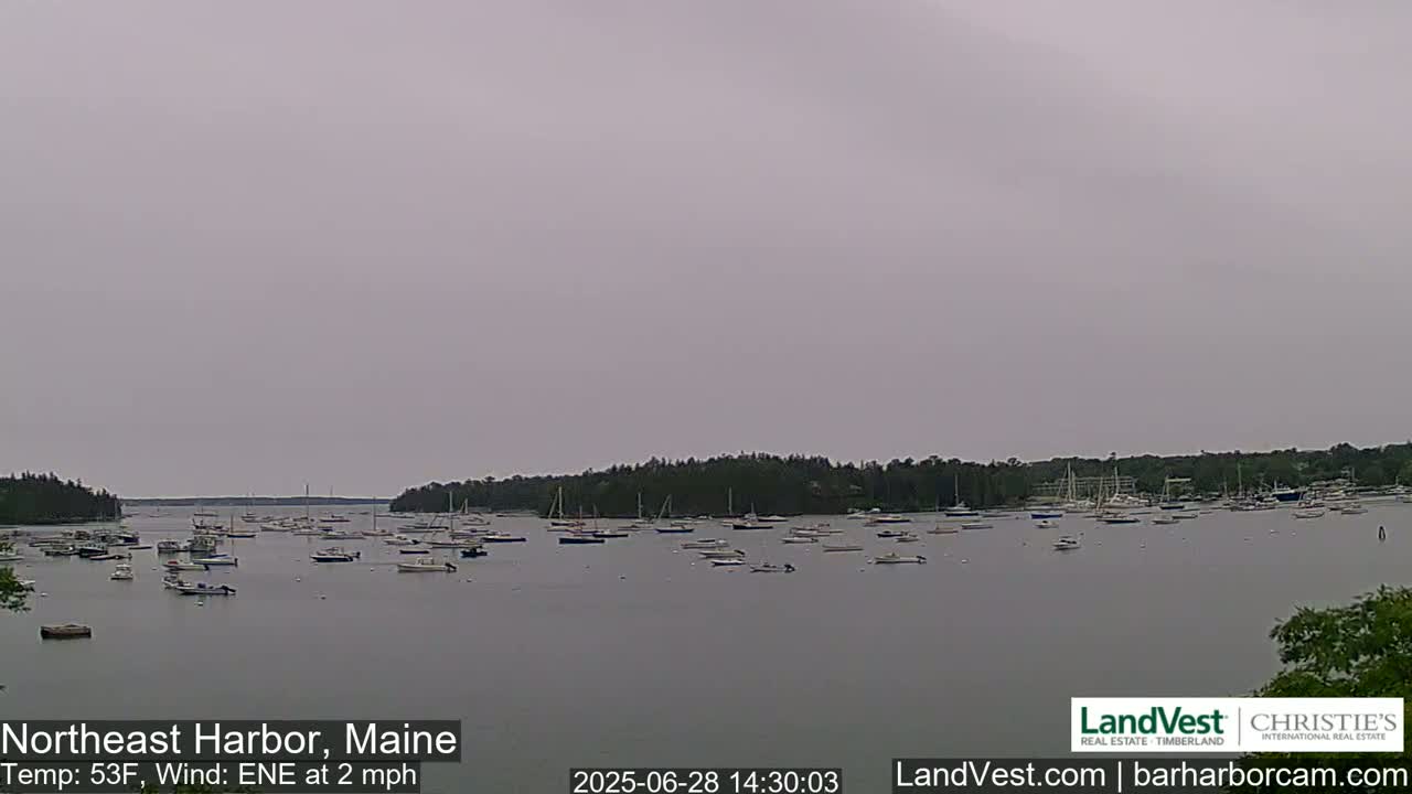 Northeast Harbor, Acadia National Park, Live Cam , Maine 