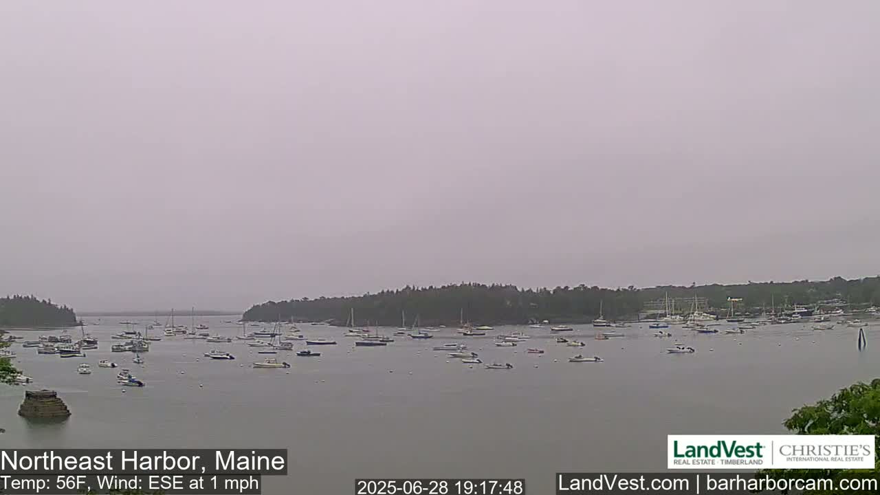 Northeast Harbor, Acadia National Park, Live Cam , Maine 