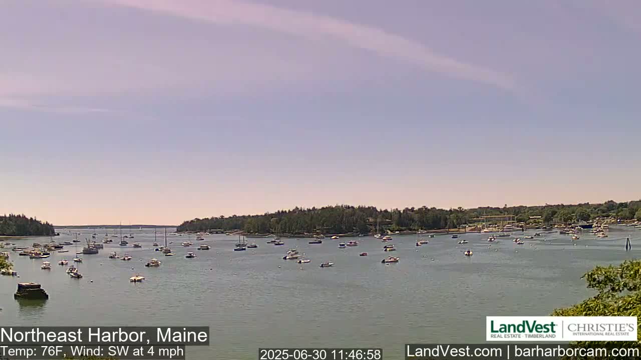 Northeast Harbor, Acadia National Park, Live Cam , Maine 