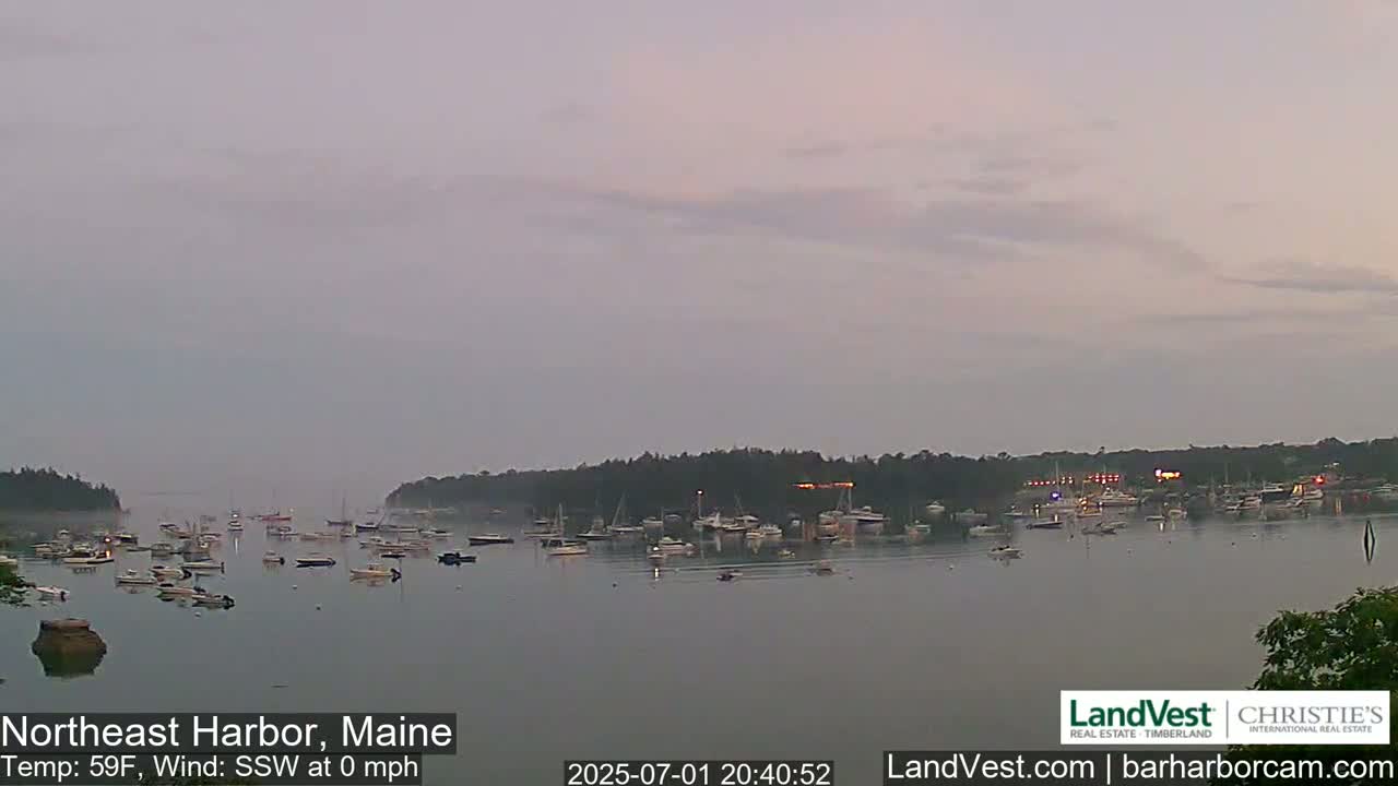 Northeast Harbor, Acadia National Park, Live Cam , Maine 