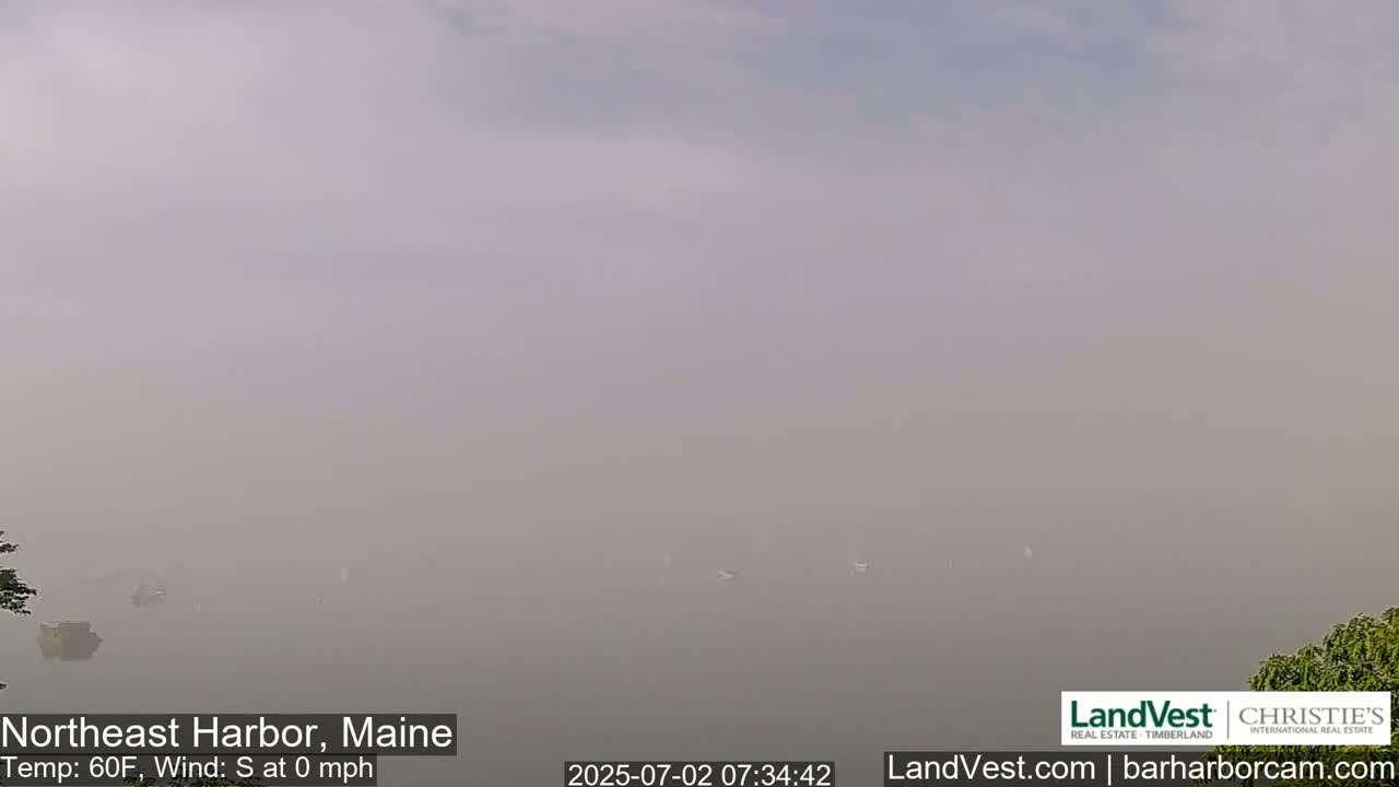 Northeast Harbor, Acadia National Park, Live Cam , Maine 