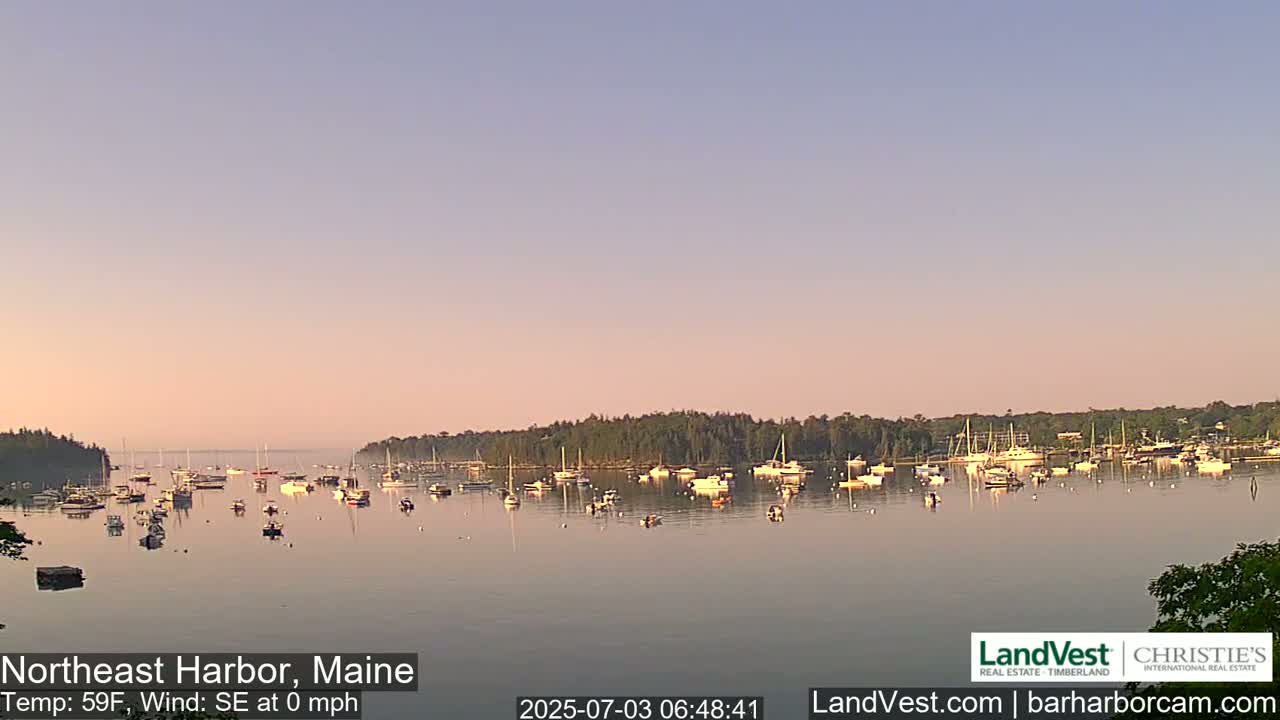 Northeast Harbor, Acadia National Park, Live Cam , Maine 