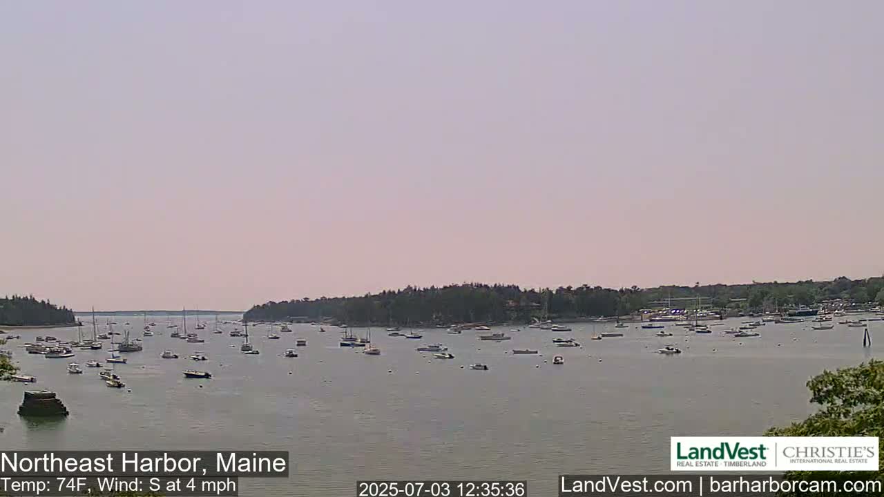 Northeast Harbor, Acadia National Park, Live Cam , Maine 