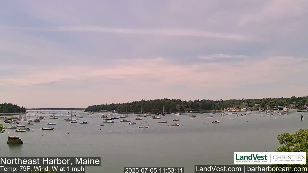Northeast Harbor, Acadia National Park, Live Cam , Maine 