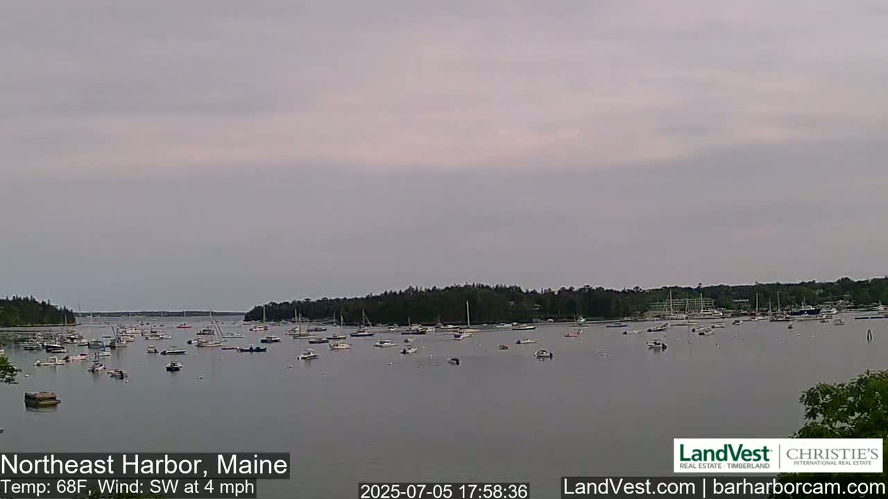 Northeast Harbor, Acadia National Park, Live Cam , Maine 