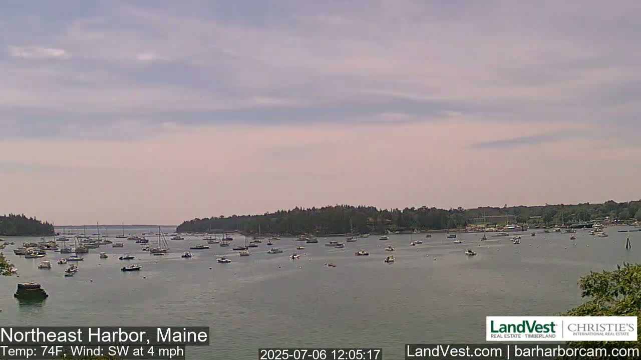Northeast Harbor, Acadia National Park, Live Cam , Maine 