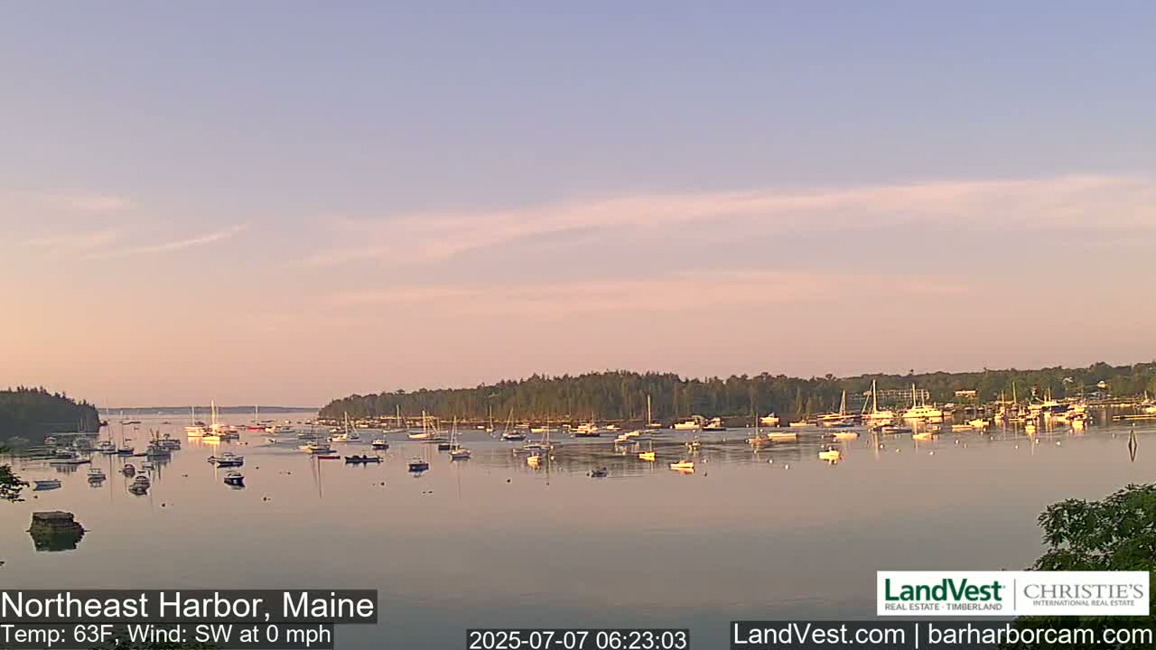 Northeast Harbor, Acadia National Park, Live Cam , Maine 