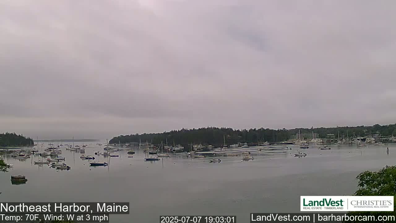 Northeast Harbor, Acadia National Park, Live Cam , Maine 