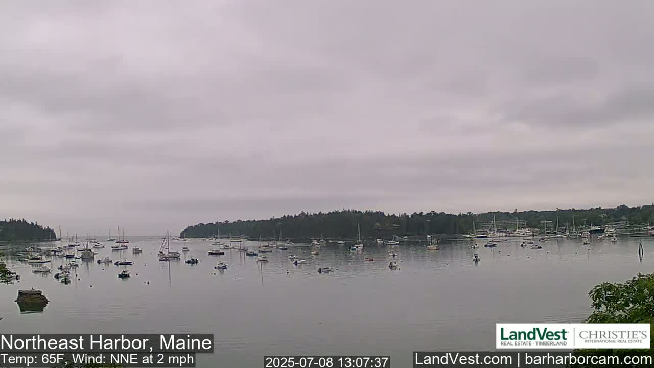 Northeast Harbor, Acadia National Park, Live Cam , Maine 