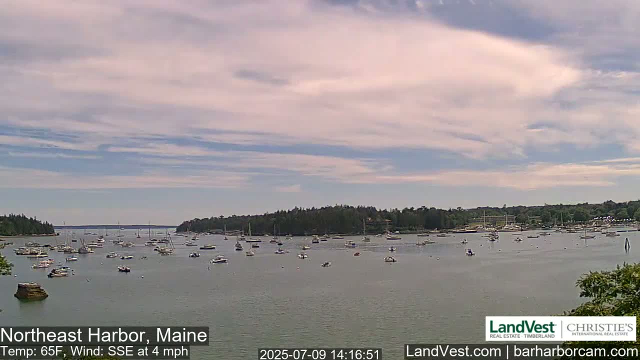 Northeast Harbor, Acadia National Park, Live Cam , Maine 