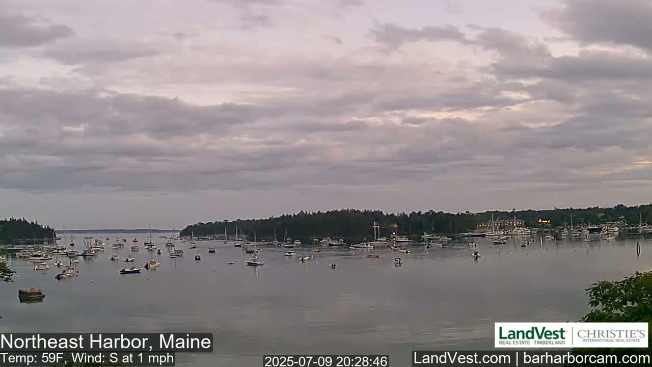 Northeast Harbor, Acadia National Park, Live Cam , Maine 