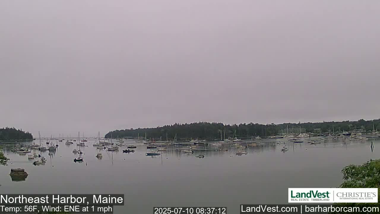 Northeast Harbor, Acadia National Park, Live Cam , Maine 