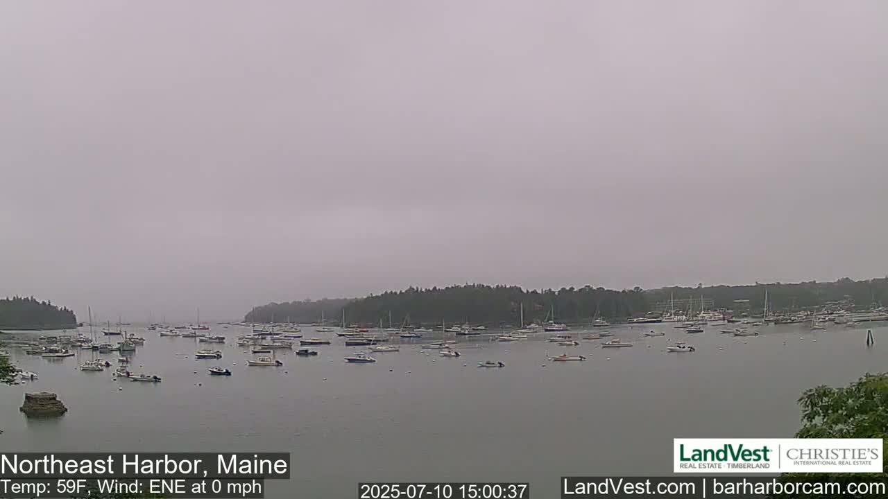 Northeast Harbor, Acadia National Park, Live Cam , Maine 