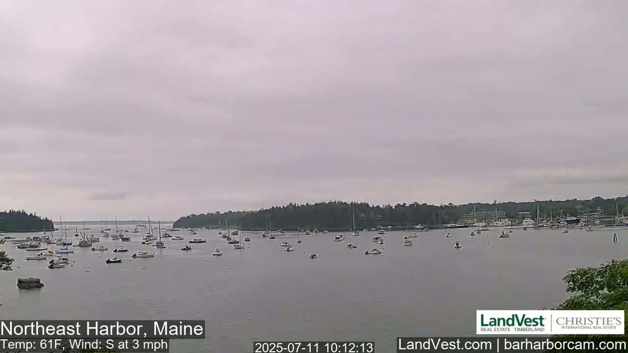 Northeast Harbor, Acadia National Park, Live Cam , Maine 