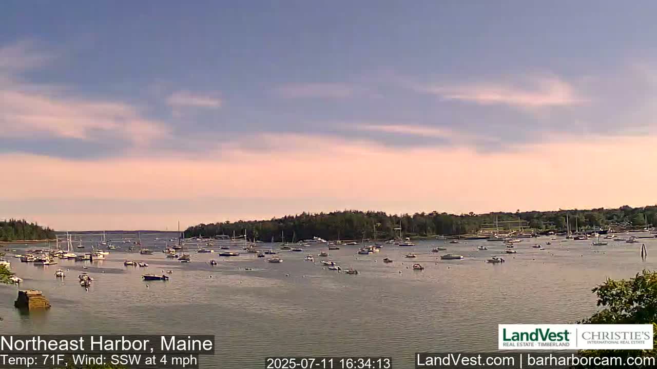 Northeast Harbor, Acadia National Park, Live Cam , Maine 