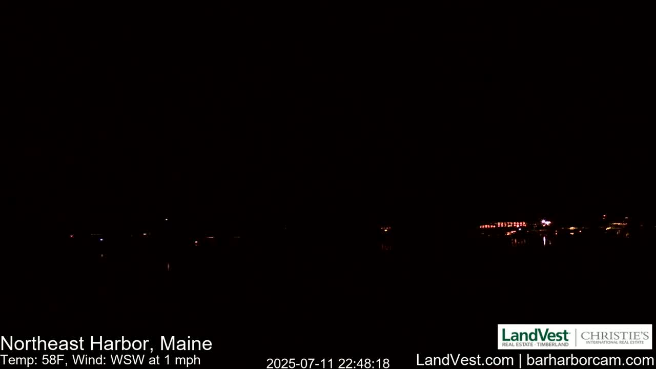 Northeast Harbor, Acadia National Park, Live Cam , Maine 