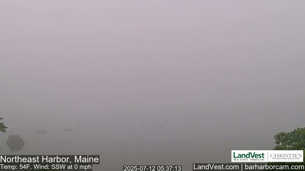 Northeast Harbor, Acadia National Park, Live Cam , Maine 
