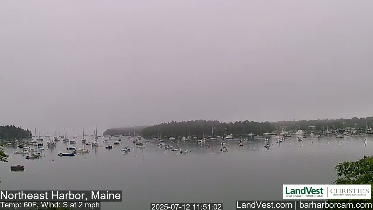 Northeast Harbor, Acadia National Park, Live Cam , Maine 