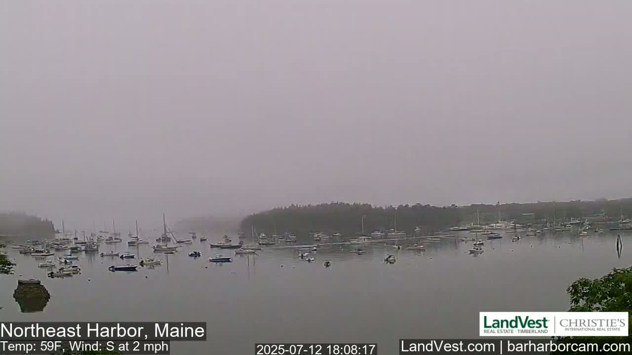 Northeast Harbor, Acadia National Park, Live Cam , Maine 