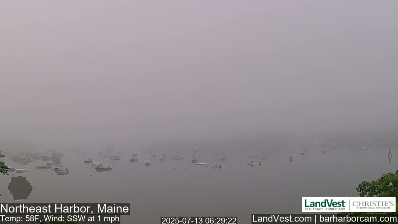 Northeast Harbor, Acadia National Park, Live Cam , Maine 