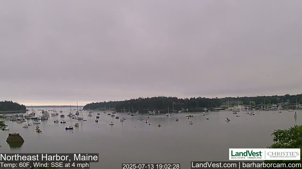 Northeast Harbor, Acadia National Park, Live Cam , Maine 
