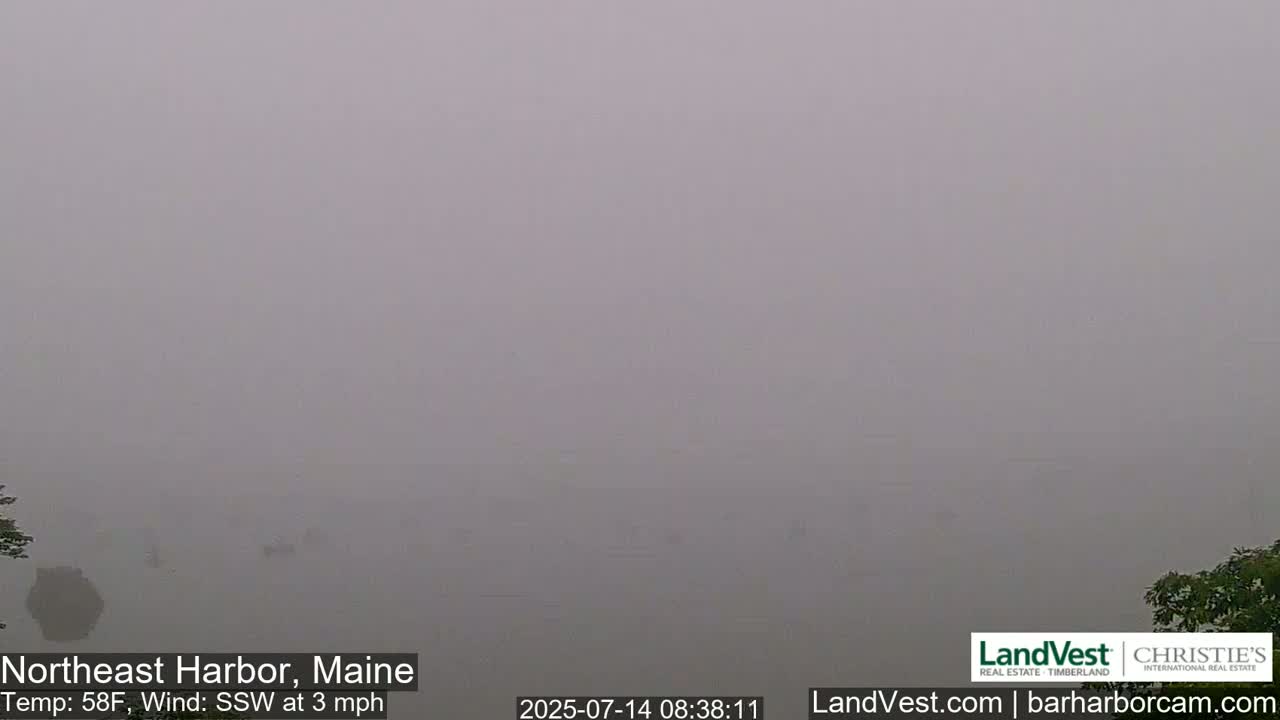 Northeast Harbor, Acadia National Park, Live Cam , Maine 