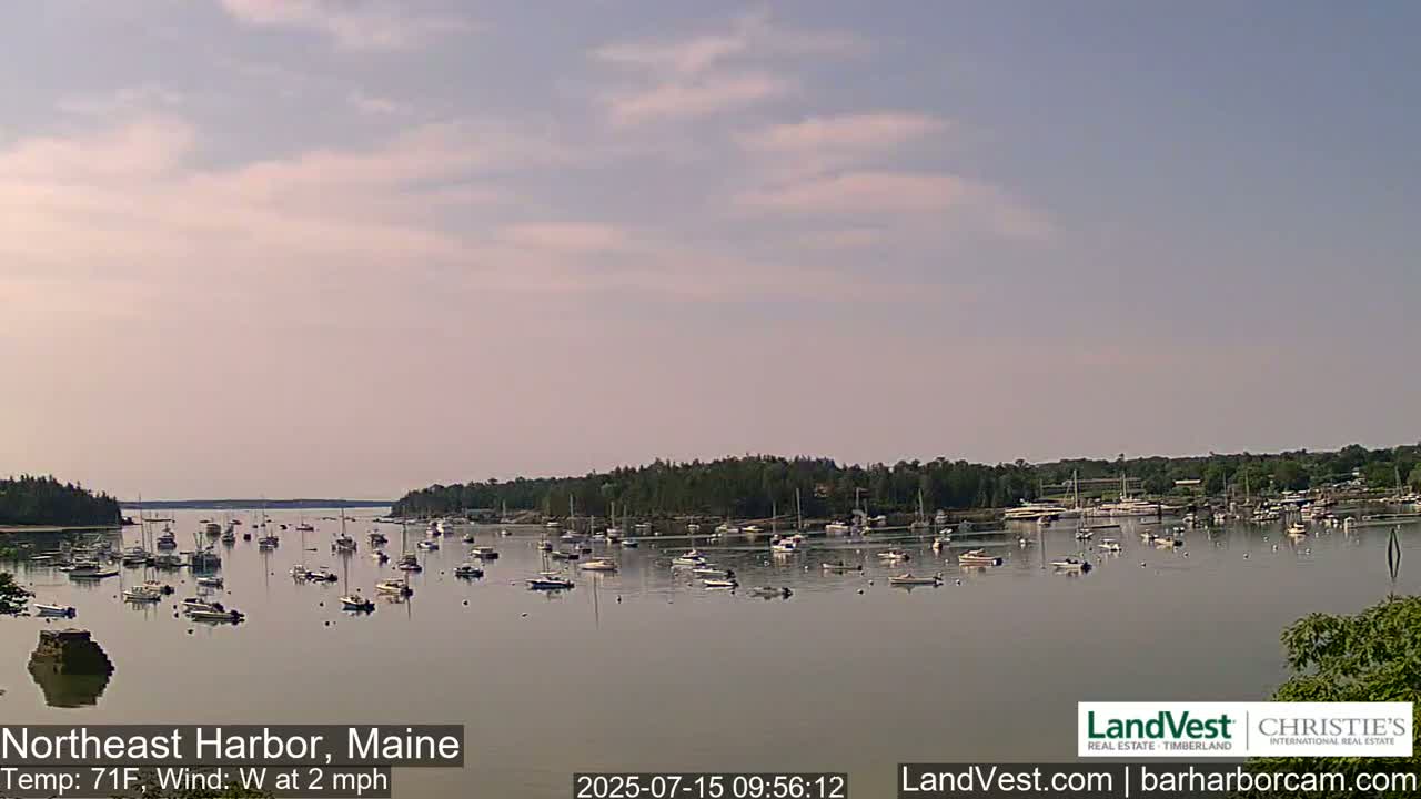 Northeast Harbor, Acadia National Park, Live Cam , Maine 