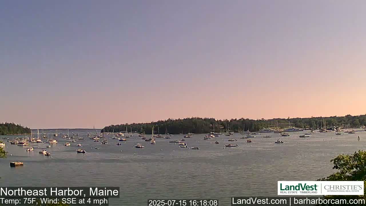 Northeast Harbor, Acadia National Park, Live Cam , Maine 