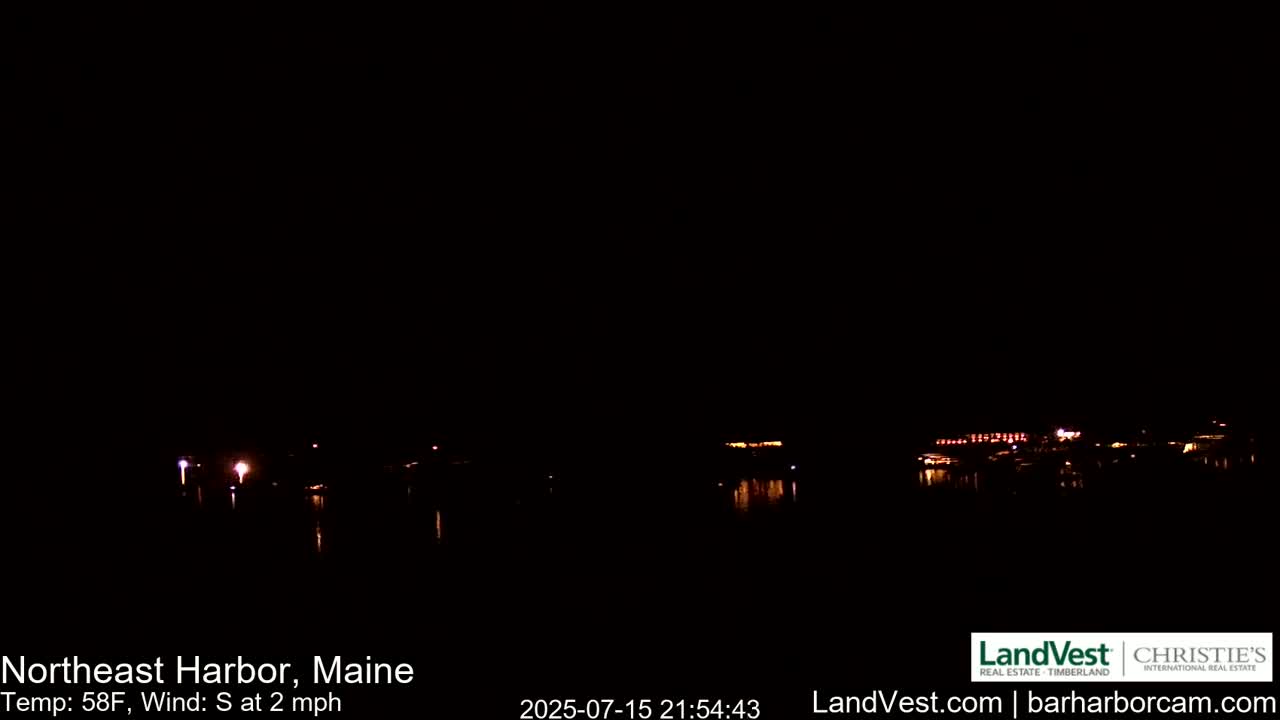 Northeast Harbor, Acadia National Park, Live Cam , Maine 