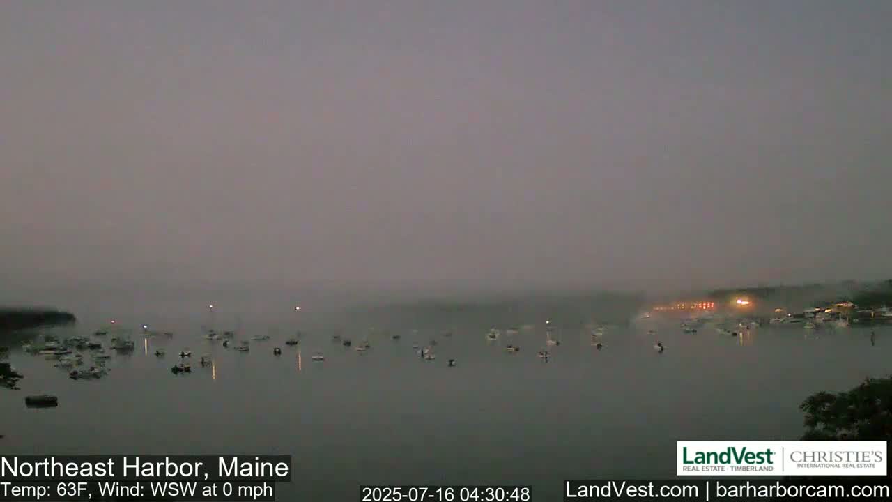 Northeast Harbor, Acadia National Park, Live Cam , Maine 