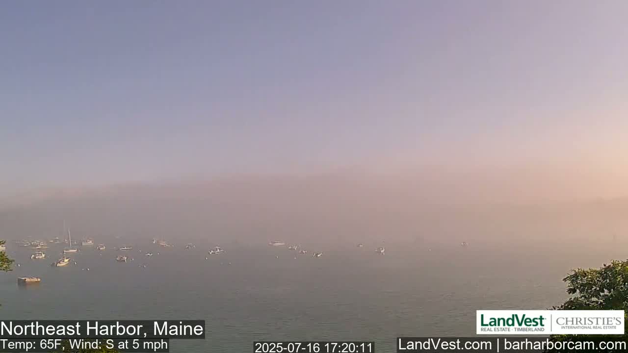 Northeast Harbor, Acadia National Park, Live Cam , Maine 