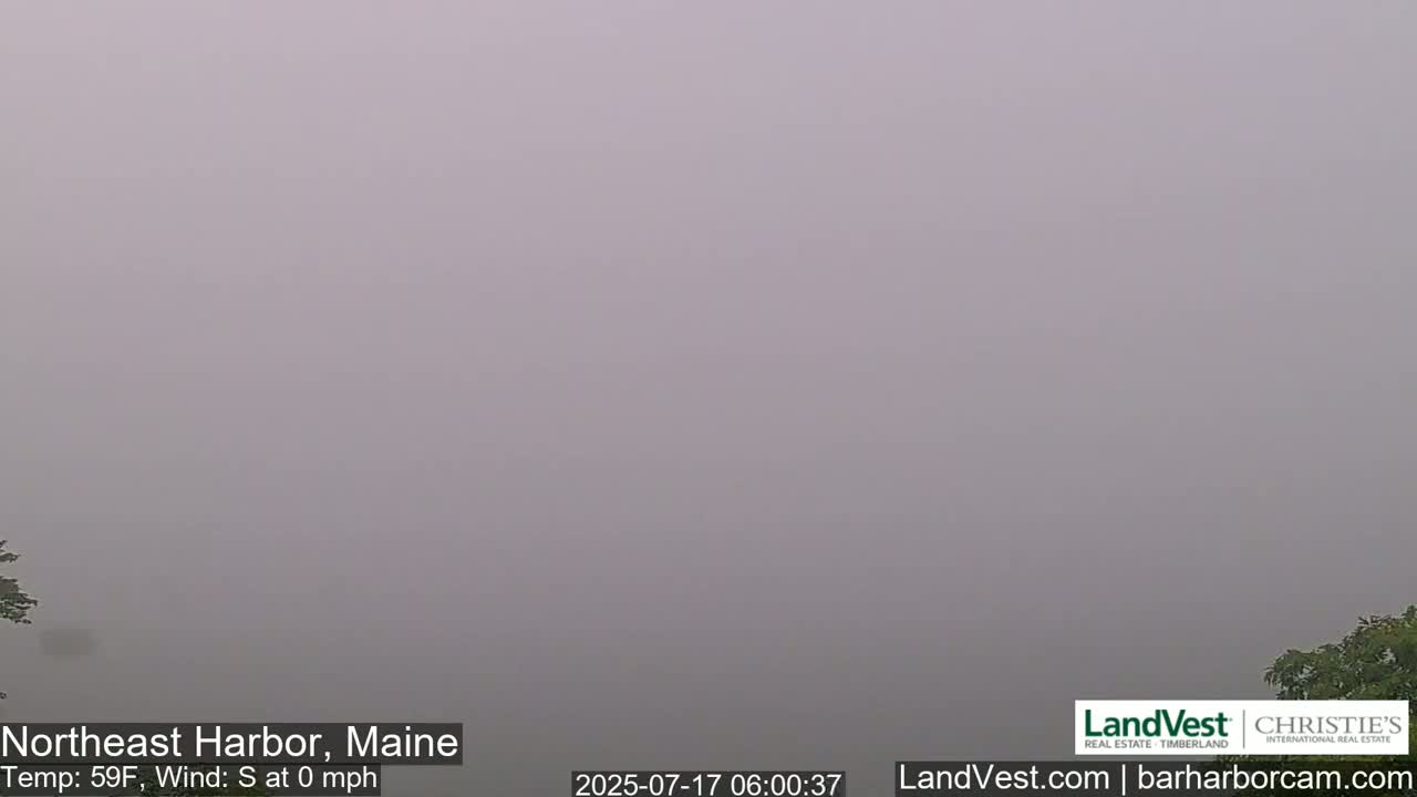 Northeast Harbor, Acadia National Park, Live Cam , Maine 